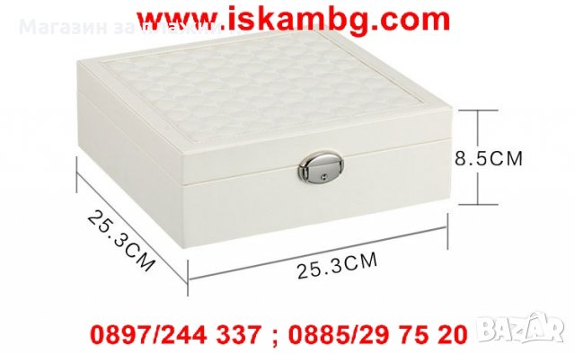 Луксозна кутия за бижута - код 1755, снимка 4 - Подаръци за жени - 26931490