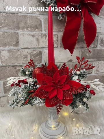 Коледен свещник, снимка 1