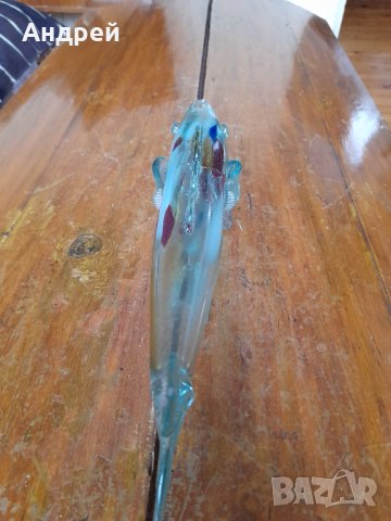 Стъклена фигура,фигурка,риба #3, снимка 4 - Други ценни предмети - 43104458