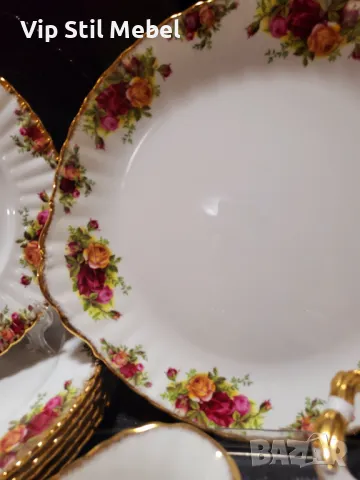 Сервиз за хранене Royal Albert,  Old County Rose , снимка 5 - Сервизи - 48952345