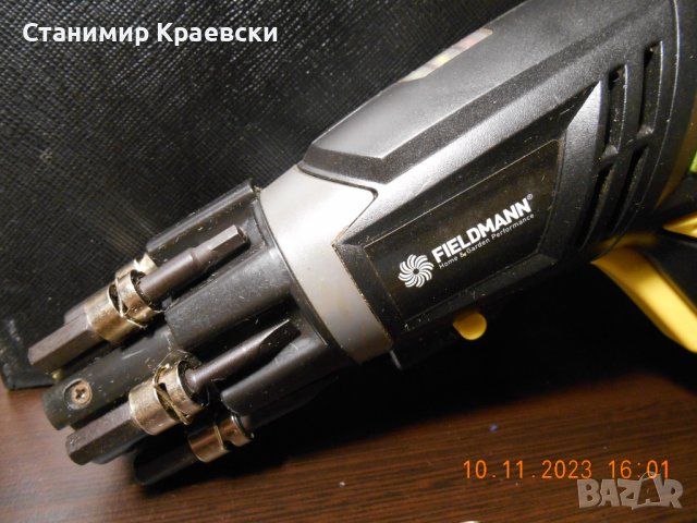 FIELDMANN FDS 1006 A винтоверт с "патронник" 4.8v, снимка 3 - Винтоверти - 42994046