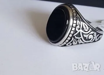 Мъжки пръстен BLACK KNIGHT неръждаема стомана, снимка 6 - Пръстени - 48595892