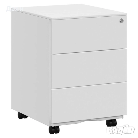 Мобилен шкаф SONGMICS rollbox за офиси, 3 чекмеджета за документи