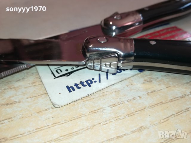 LAGUIOLE-FRANCE-ДВА МАРКОВИ НОЖА 2612230804, снимка 4 - Антикварни и старинни предмети - 43549233