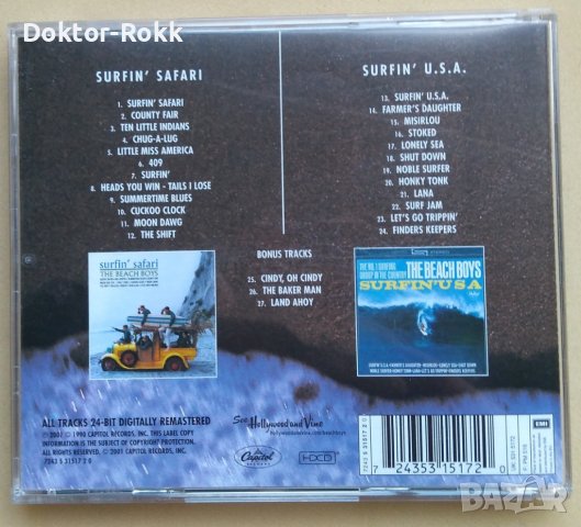 The Beach Boys – Surfin' Safari & Surfin' USA (2001, CD), снимка 2 - CD дискове - 43441585