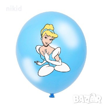 Пепеляшка Cinderella Обикновен надуваем латекс латексов балон парти хелий или газ, снимка 1 - Други - 36744392