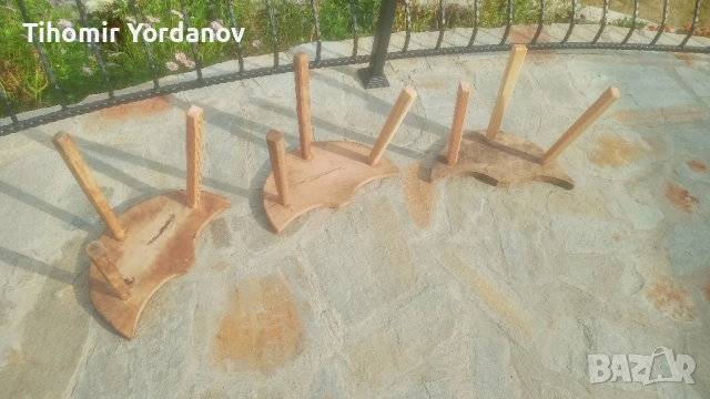 Трикрако столче -3 броя., снимка 16 - Антикварни и старинни предмети - 51500179