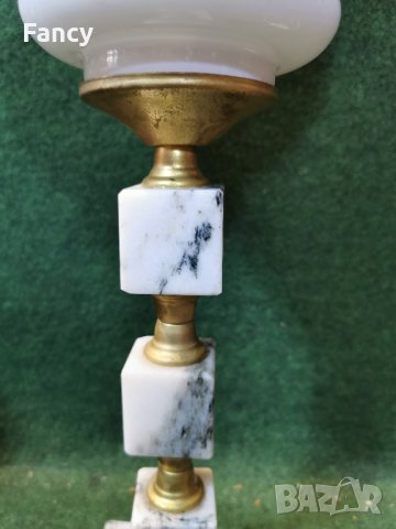 Мраморна настолна лампа, снимка 6 - Настолни лампи - 44082139
