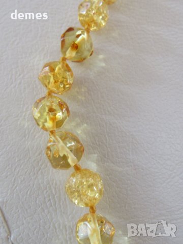 Елегантно дамско колие от първокласен Балтиийски кехлибар, снимка 7 - Колиета, медальони, синджири - 43442021