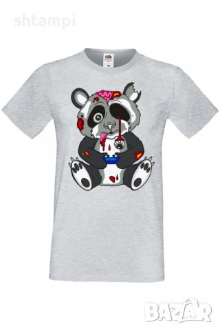 Мъжка тениска Panda Bear Zombi Gamer STAGE Изненада,Повод,Подарък,Празник, снимка 10 - Тениски - 37652880
