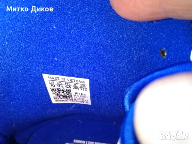 Adidas маркови естествена кожа сникърси маратонки високи  UK 9=5 US 10 №44 стелка 28см нови, снимка 10 - Маратонки - 50170037