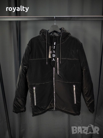 Prad🅰️ Черно Мъжко Яке , снимка 4 - Якета - 52249117