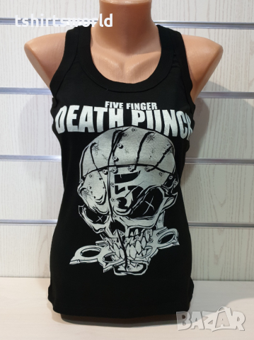 Нов дамски потник с дигитален печат на музикалната група Five Finger Death Punch