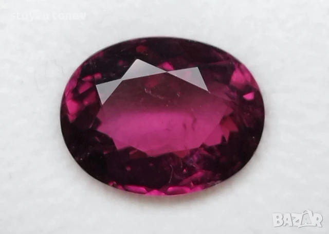 Рубелит турмалин с прекрасен виолетово червен цвят 5.12кт.! Нов! , снимка 6 - Други - 43905675