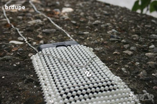 Чанти за телефон с  перли абитуриентски чанти. Булчински чанти, снимка 9 - Калъфи, кейсове - 29020145