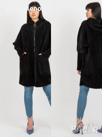 Дамско елегантно и ежедневно палто от алпака, 5цвята , снимка 13 - Палта, манта - 51814086