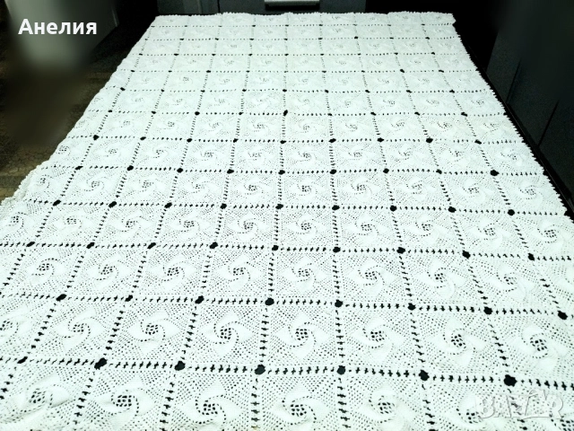 Покривка ръчна изработка бяла, снимка 2 - Декорация за дома - 52413460