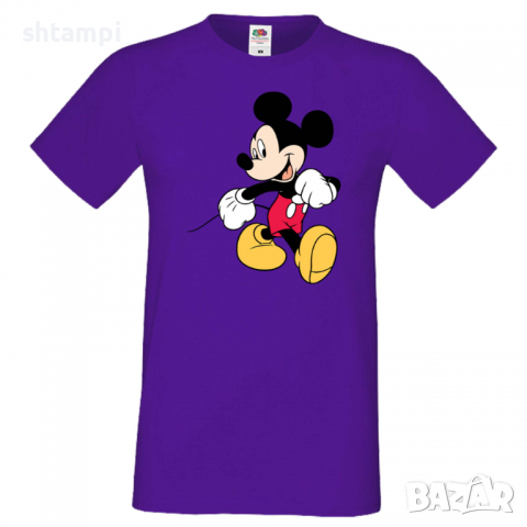 Мъжка тениска Mickey Mouse 6 Подарък,Изненада,Рожден ден, снимка 7 - Тениски - 36576456