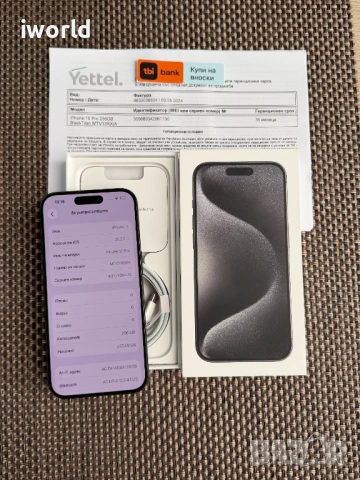 Гаранция❗️ 256gb❗️ iphone 15 PRO ❗️Лизинг от 20Е/мес ❗️ Black titanium, снимка 4 - Apple iPhone - 53443521