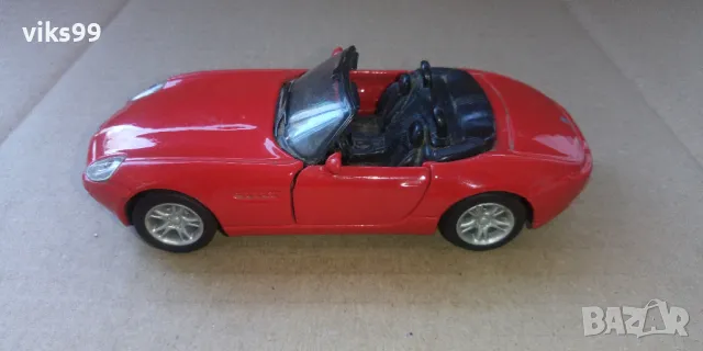 Метална количка BMW Z8 Maisto - Мащаб 1:38, снимка 2 - Колекции - 48557347