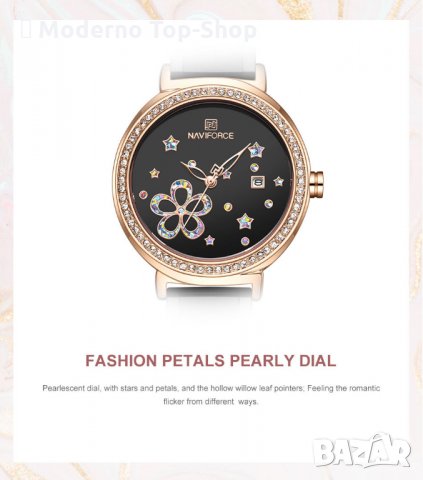 Дамски часовник NAVIFORCE Oculus Black/Gold 5016 RGB., снимка 12 - Дамски - 34738926
