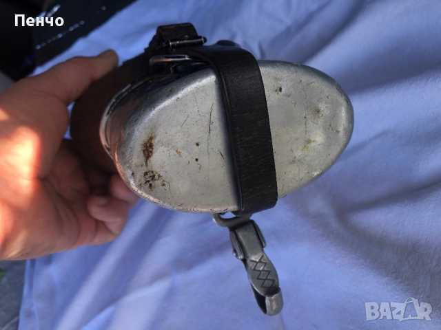 стара немска военна манерка - 1938/40г. - WEHRMACHT - WWII - ОРИГИНАЛ, снимка 3 - Антикварни и старинни предмети - 45240439