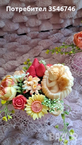 Букет от ароматни цветя. , снимка 10 - Ръчно изработени сувенири - 51276802