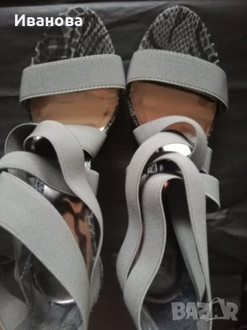 Сандали с висок ток, снимка 2 - Сандали - 37942738