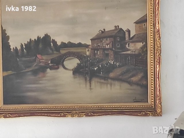 Голяма картина с масивна рамка , снимка 3 - Картини - 51959199