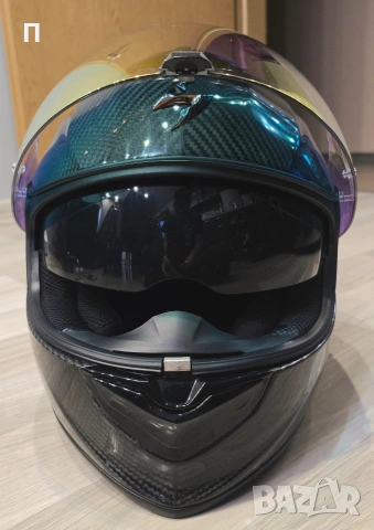 Каска Scorpion Exo 1400 Carbon air L размер, снимка 8 - Аксесоари и консумативи - 53292751