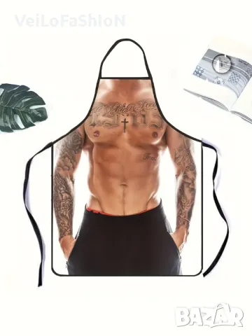 Нова забавна готварска престилка Мускулест мъж, снимка 4 - Подаръци за мъже - 47888070