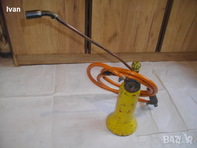 78см НЕМСКА ГАЗОВА ГОРЕЛКА С БУТИЛКА МАРКУЧ КЛАПАН ВЕНТИЛ ОТЛИЧНА ЗА ХИДРОИЗОЛАЦИИ ПОКРИВИ, снимка 9 - Други инструменти - 48112141