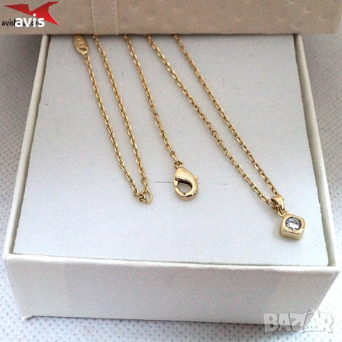 Комплект с 14К златно покритие 264183, снимка 5 - Бижутерийни комплекти - 53464257