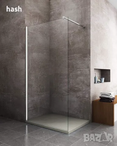 Корито за душ кабина (70 x 90 H 2,5 cm, сив), стъклена смола, ефект на камък, снимка 2 - Други стоки за дома - 48565097