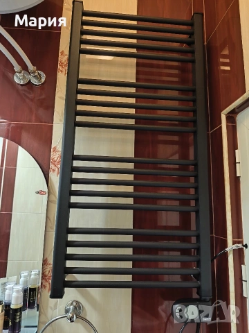 Електрическа лира за баня Tedan Noor Black750W