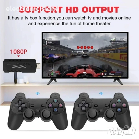 X2 Plus GD10 Pro 4K Game Stick 3D HD Retro Video Game Console, Безжичен контролер TV, 40000+ игри, снимка 5 - Други игри и конзоли - 53067928