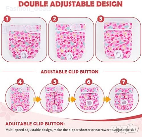 Нови хигиенни бикини за домашни любимци куче 3 броя пелени за многократна употреба, снимка 3 - За кучета - 40188972