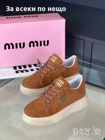 Miu Miu Дамски Маратонки👟Дамски Спортни Обувки Миу Миу - Налични Различни Цветове Код SK175, снимка 6 - Маратонки - 52518355