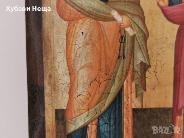 Икона Св.Св. Петър и Павел , снимка 4 - Икони - 37215686