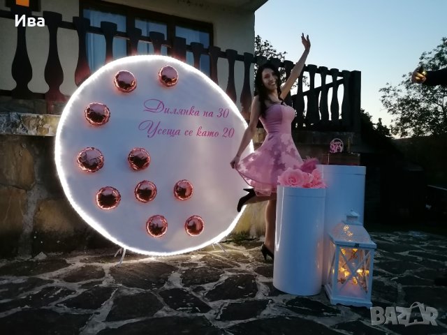 Светеща арка с балони за 30 - ти рожден ден и декорации за Варна, снимка 1 - Декорация - 40781188