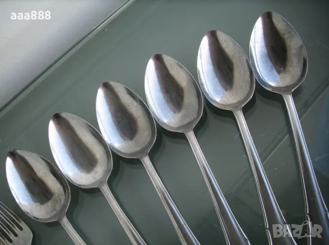 Немски прибори за хранене WELLNER / ABS неръждаема стомана 12 части , снимка 3 - Антикварни и старинни предмети - 48655595