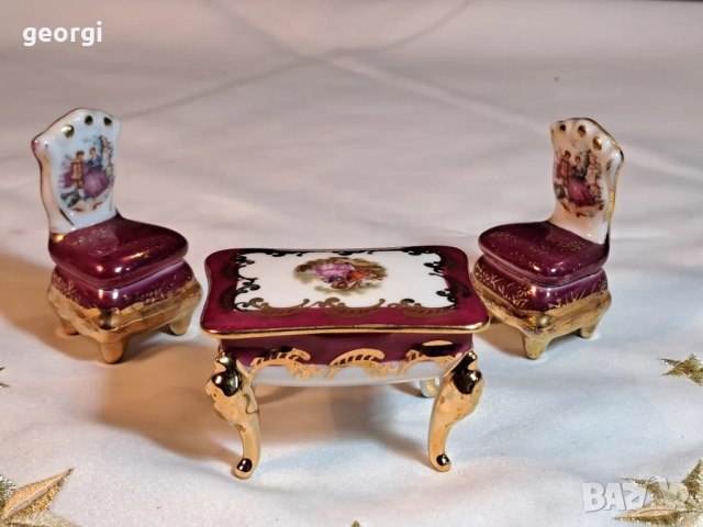 мини фигурки бижутерка Limoges столчета с маса 29/4