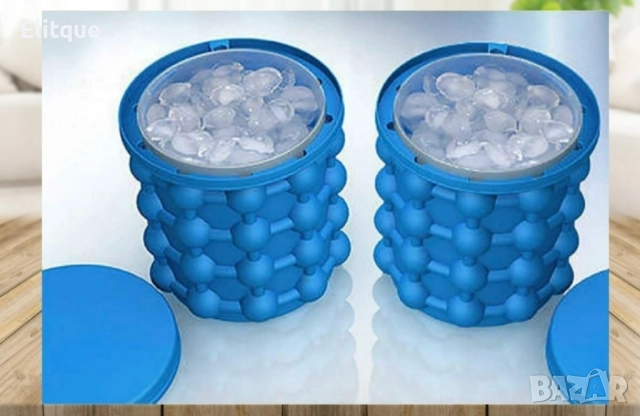 2 в 1 Силиконов контейнер за съхранение на лед и ( създаване на кръгли кубчета лед) • Размери: 10.5 , снимка 5 - Други стоки за дома - 52905947