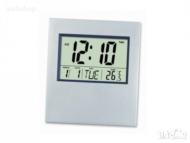 Голям настолно-стенен електронен часовник с аларма, календар, температура, снимка 5 - Други стоки за дома - 40006611