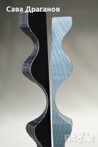 Малка пластика от дърво "Един нюанс сиво", снимка 8 - Други - 40359774