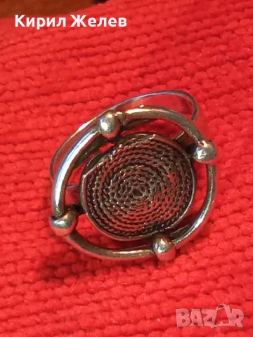 ФЕШЪН АРТ ДИЗАЙН СРЕБЪРЕН ПРЪСТЕН РОДИРАНО СРЕБРО 925 АЖУРНА БИЖУТЕРСКА ИЗРАБОТКА 43791, снимка 11 - Пръстени - 50136209