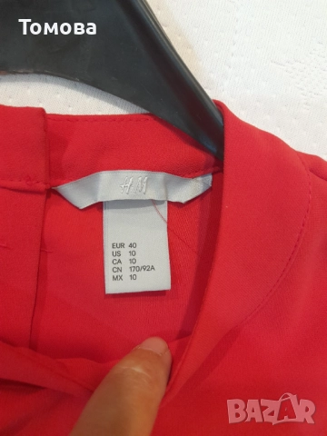 Червена дамска рокля № М, снимка 7 - Рокли - 51759248