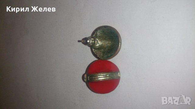 Винтидж емайлирани дамски обеци -13884, снимка 5 - Обеци - 28893994