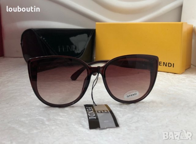 Fendi 2022 дамски слънчеви очила тип котка с лого, снимка 3 - Слънчеви и диоптрични очила - 37110238