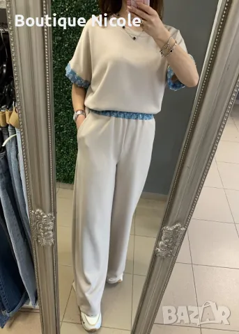 Модерни дамски комплекти с деним елементи  , снимка 1